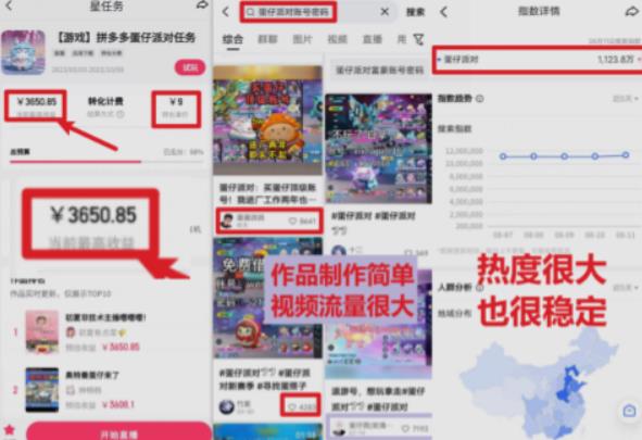 靠蛋仔派对日入3600+，会截图就能做，保姆式教学无脑操作（教程+资料）【揭秘】