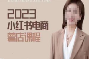 2023小红书电商课，新手小白从0~1玩转小红书薯店电商