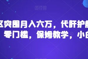 靠暗区突围月入六万，代肝护航多种变现，零门槛，保姆教学，小白必入【揭秘】