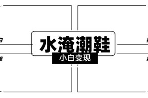 2024全新冷门水淹潮鞋无人直播玩法，小白也能轻松上手，打爆私域流量，轻松实现变现【揭秘】