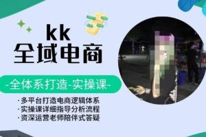 KK全域电商，全体系打造实操课，多平台打造电商逻辑体系