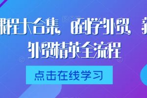 外贸课程大合集，0到1学外贸，新手到外贸精英全流程